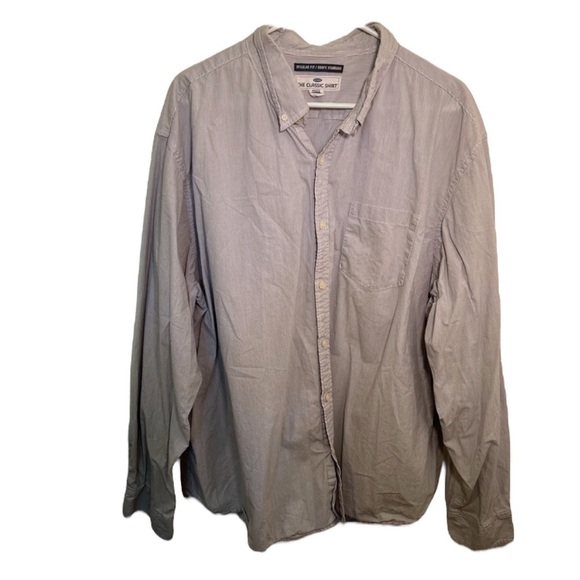 Old Navy The Classic Button Down Shirt White Stripes - Picture 1 of 9